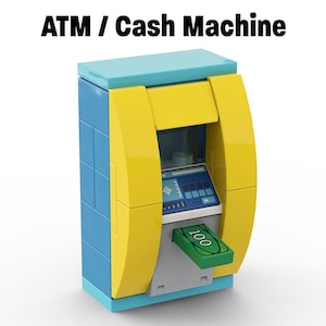 ATM Cash Machine / Bank MOC- PDF Instructions (Digital Download) - Building Instructions for building blocks
