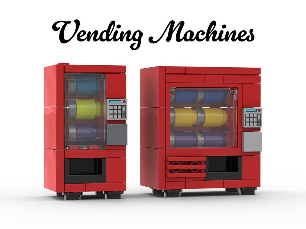 Drinks Vending Machine MOC - PDF Instructions (digital Download