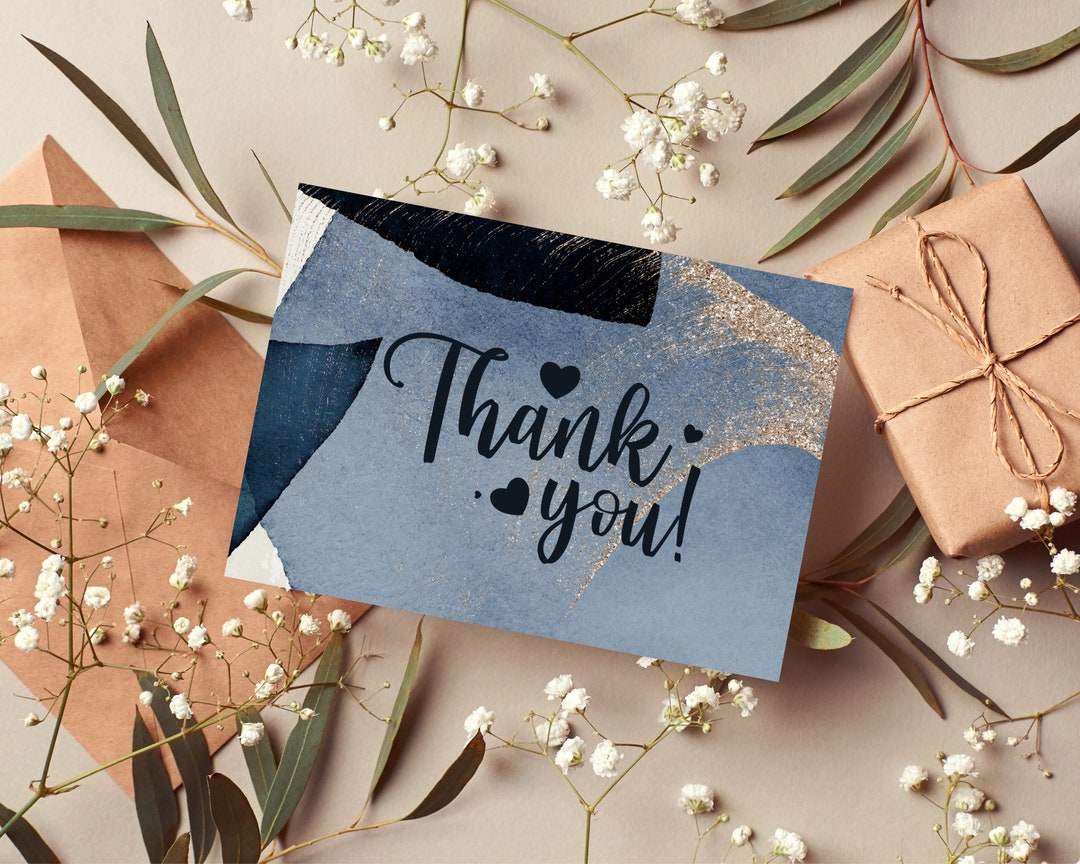 Simple Thank You Card Ready to Print for Friends Family - Etsy