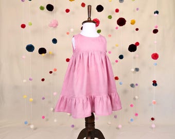 Patrón PDF de vestido de verano con volantes / Tallas: 1-8 años / Instrucciones de costura + Videotutorial