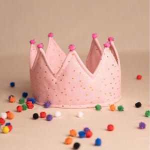 Patrón PDF de corona de tela / Disfraz de Halloween / 3 tallas: 1-8 años / Instrucciones de costura + Videotutorial