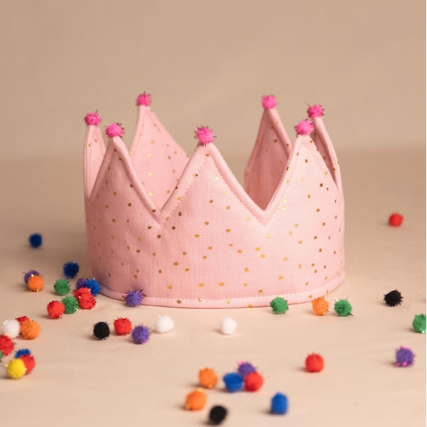 Fabric Crown PDF Pattern | Halloween Costume | 3 Sizes: 1-8 Years | Sewing Instructions + Video Tutorial