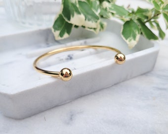 Torque Bangle- 18ct Yellow gold plated