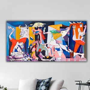 Guernica Wall Art, Guernica by Picasso Canvas Print, Pablo Picasso Canvas Art, Guernica Wall Decor, Picasso Reproduction Print,Guernica Art