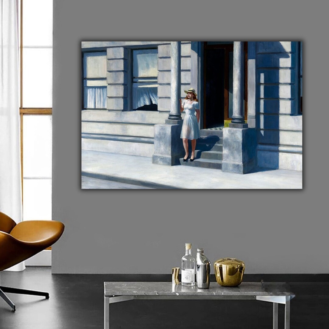 Summertime by Edward Hopper Wall Art, Summertime 1943 Canvas Print