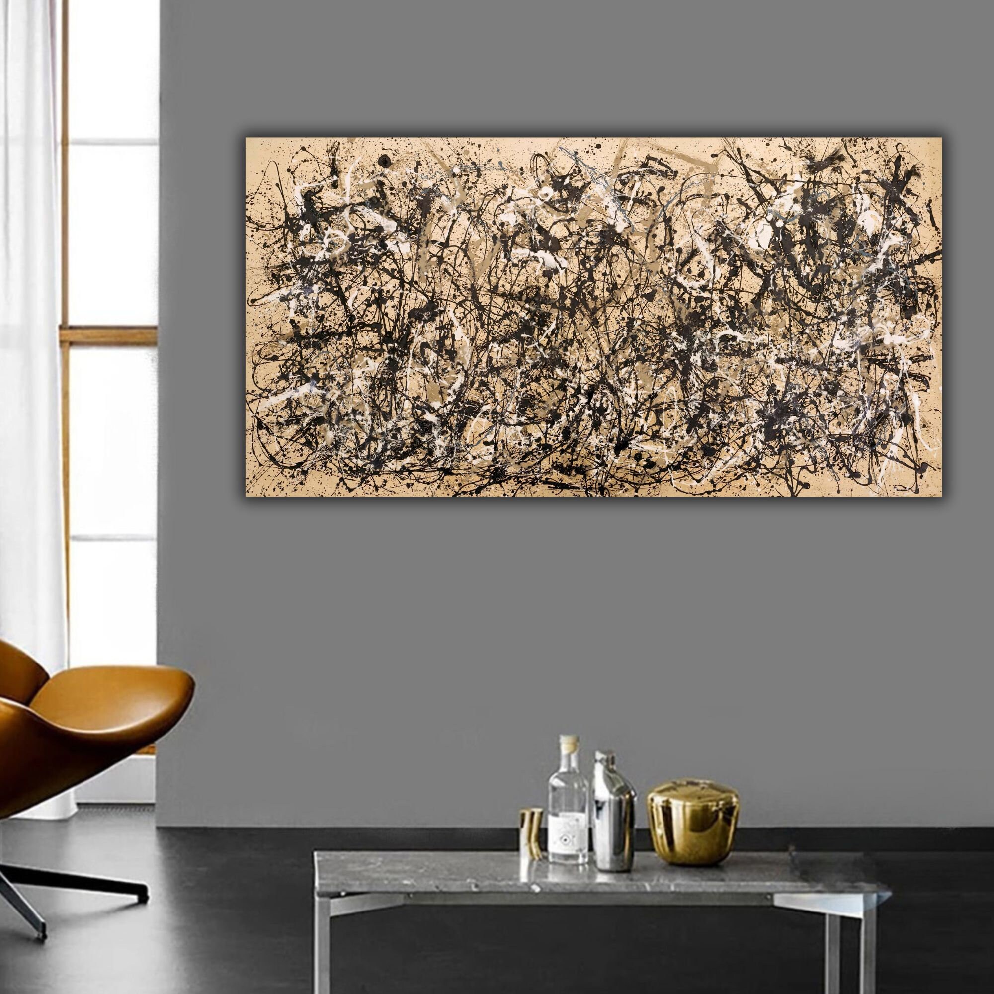Autumn Rhythm by Jackson Pollock Wall Art, No. 30 Pollock Canvas Print ...
