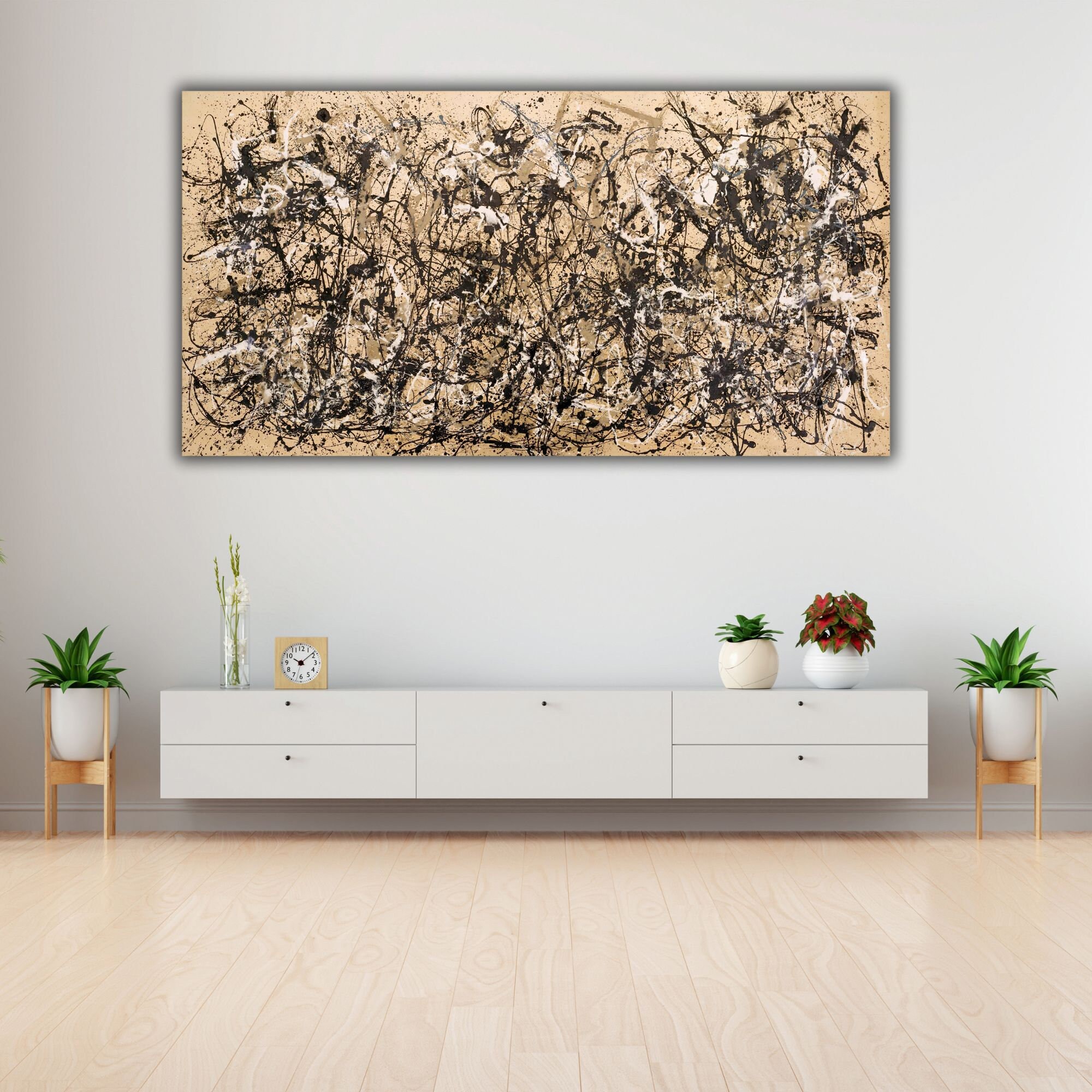 Autumn Rhythm by Jackson Pollock Wall Art, No. 30 Pollock Canvas Print ...