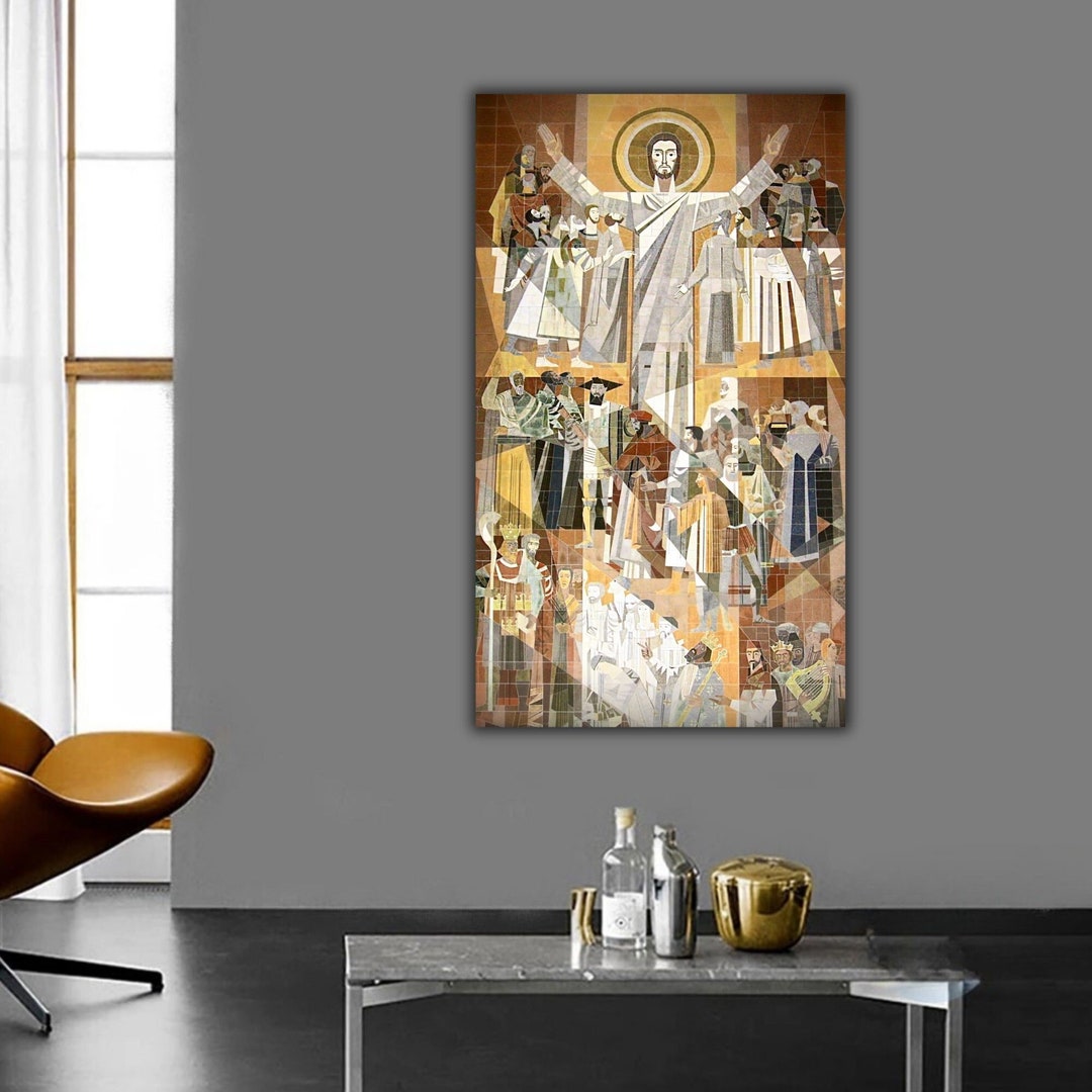 Word of Life Canvas Print, Touchdown Jesus Print Art, Touchdown Jesus