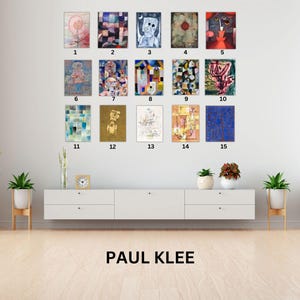 Arte de parede em tela personalizada de Paul Klee, escolha uma das obras de arte de Paul Klee, pinturas de arte de Paul Klee, decoração de parede de Paul Klee, arte impressa de Paul Klee