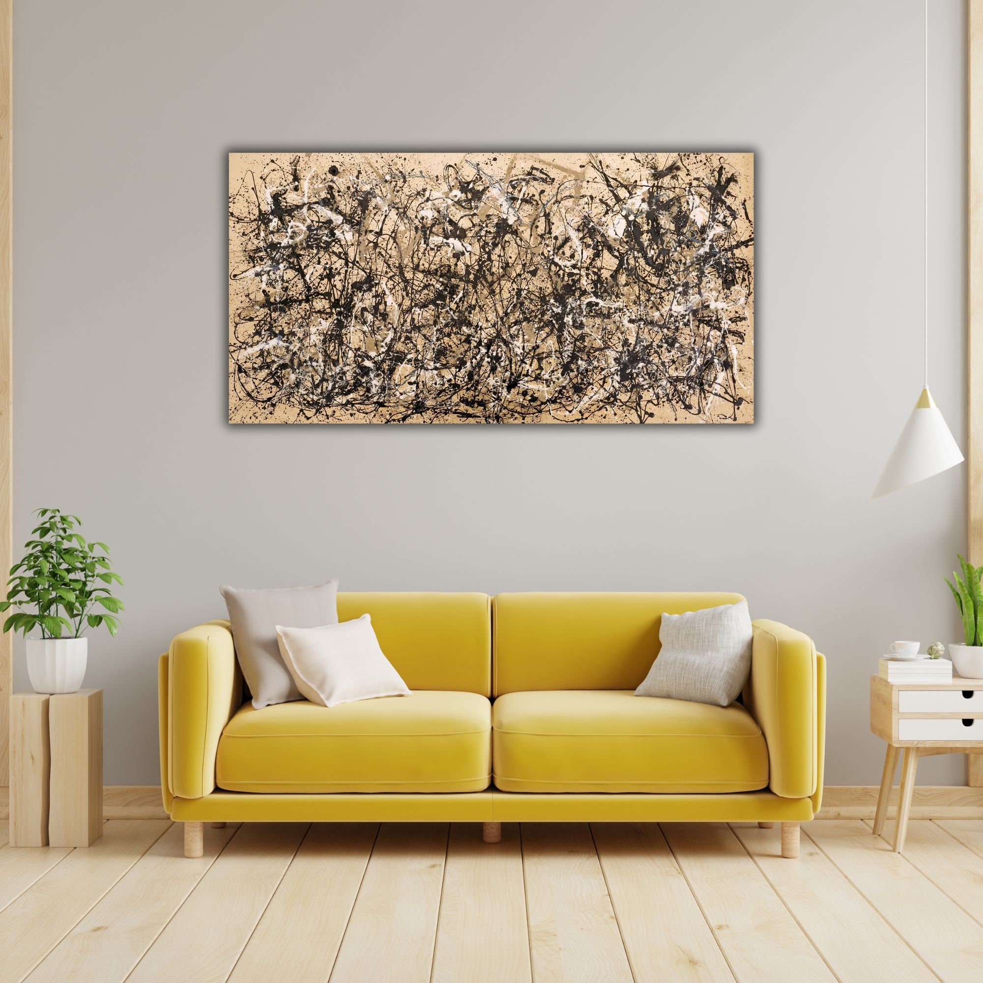 Autumn Rhythm by Jackson Pollock Wall Art, No. 30 Pollock Canvas Print ...