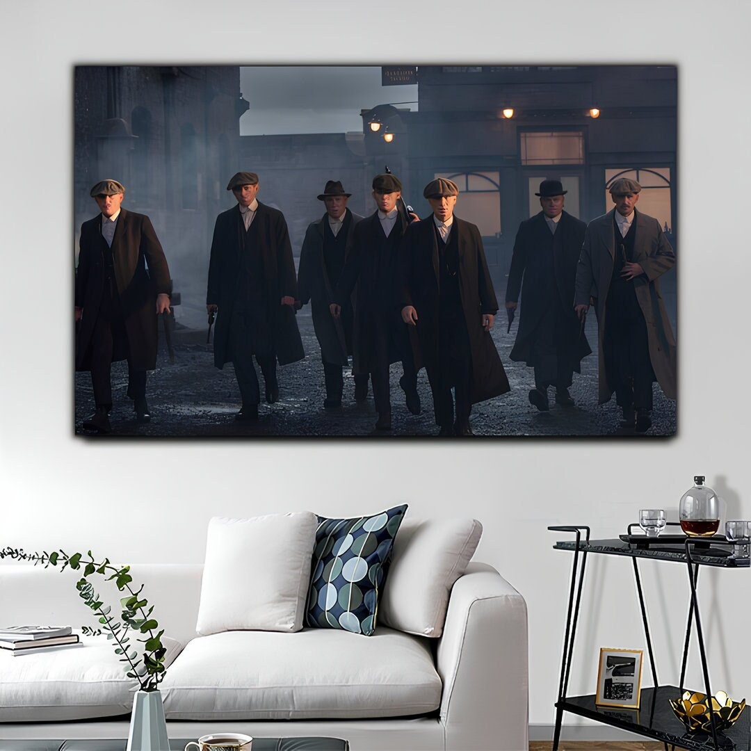 Peaky Blinders Canvas Art Peaky Blinders Wall Art Thomas Etsy