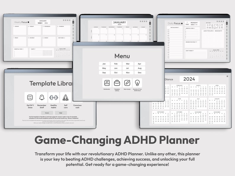 Opmerkelijke 2 ADHD digitale planner 2025 2025 digitaal Etsy Nederland