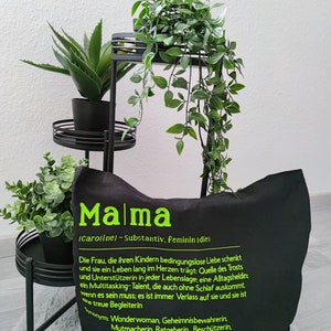 Tasche Definition Mama verschiedene Farben Beste Mama Muttertags Geschenk personalisiert Shopper Einkaufstasche Bild 4