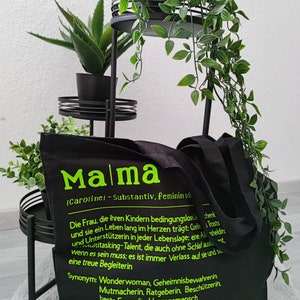 Tasche Definition Mama verschiedene Farben Beste Mama Muttertags Geschenk personalisiert Shopper Einkaufstasche Bild 7