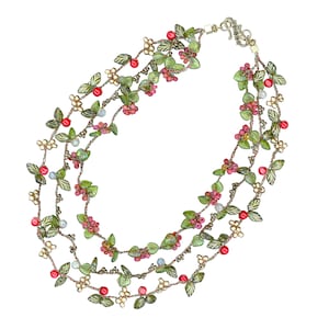 Autumn Leaves Bead Crochet digital download PDF pattern