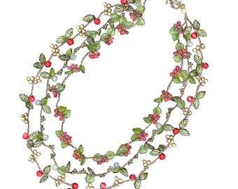 Autumn Leaves Bead Crochet digital download PDF pattern