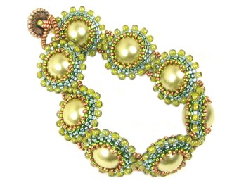 Calliope Digital PDF bracelet/necklace pattern by Ann Benson with free video tutorial links