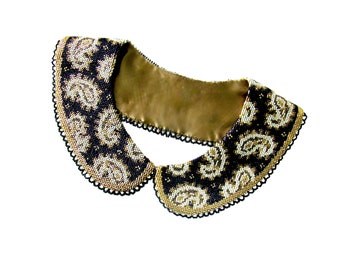 Beaded Collar Digital PDF charted pattern for bead point/needlepoint/cross stitch