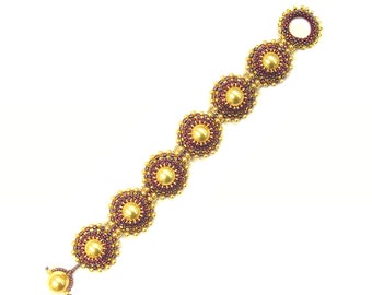 Roberta Digital PDF bracelet/necklace pattern by Ann Benson with free video tutorial links