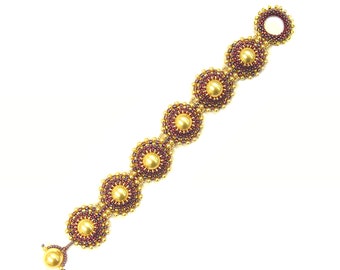 Modèle de bracelet/collier Roberta Digital PDF par Ann Benson avec des liens de didacticiels vidéo gratuits