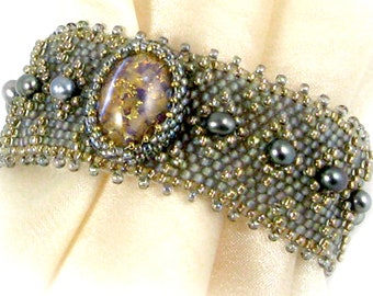 Gossamer Digital PDF bracelet pattern by Ann Benson with free video tutorial links