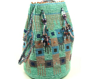 Bauhaus Bead Crochet Bag Digital Download Pattern Ann Benson