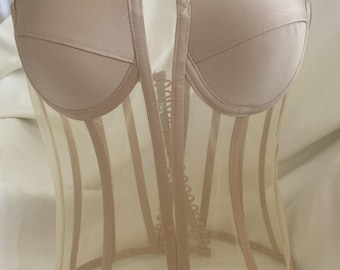 Korset, beige korset, mesh korset