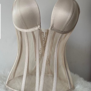 Transparent corset, wedding corset, firming corset, corset top pattern, wedding dress, bridal bustier