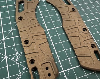 Microtech MSI Gen 2 Titanium scales V2 Cerakoted with Burnt Bronze
