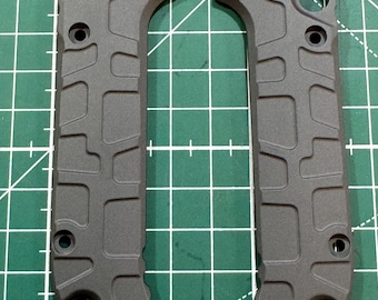 Titanium scales for Microtech LUDT Gen 3 Cerakote Sniper Gray
