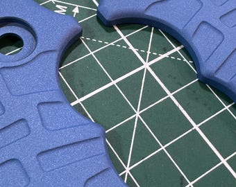 Titanium scales for Demko AD20 Cerakote Patriot Blue