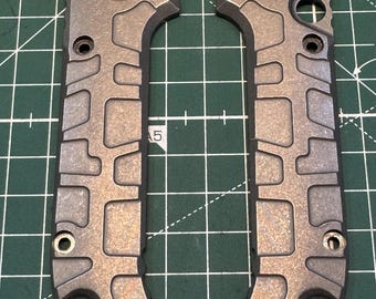 Titanium scales for Microtech LUDT Gen 3 Stonewashed