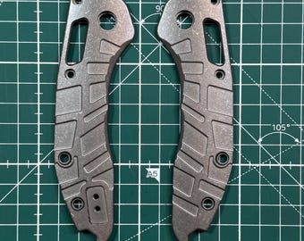 Microtech Stitch Ram-Lock Gen 3 Titanium scales V2 Stonewashed finish