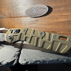 Microtech MSI Gen 2 Titanium scales V2 Cerakoted with Burnt Bronze
