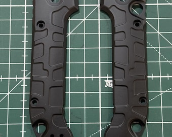Titanium scales for Microtech LUDT Gen 3 Cerakote Army Black