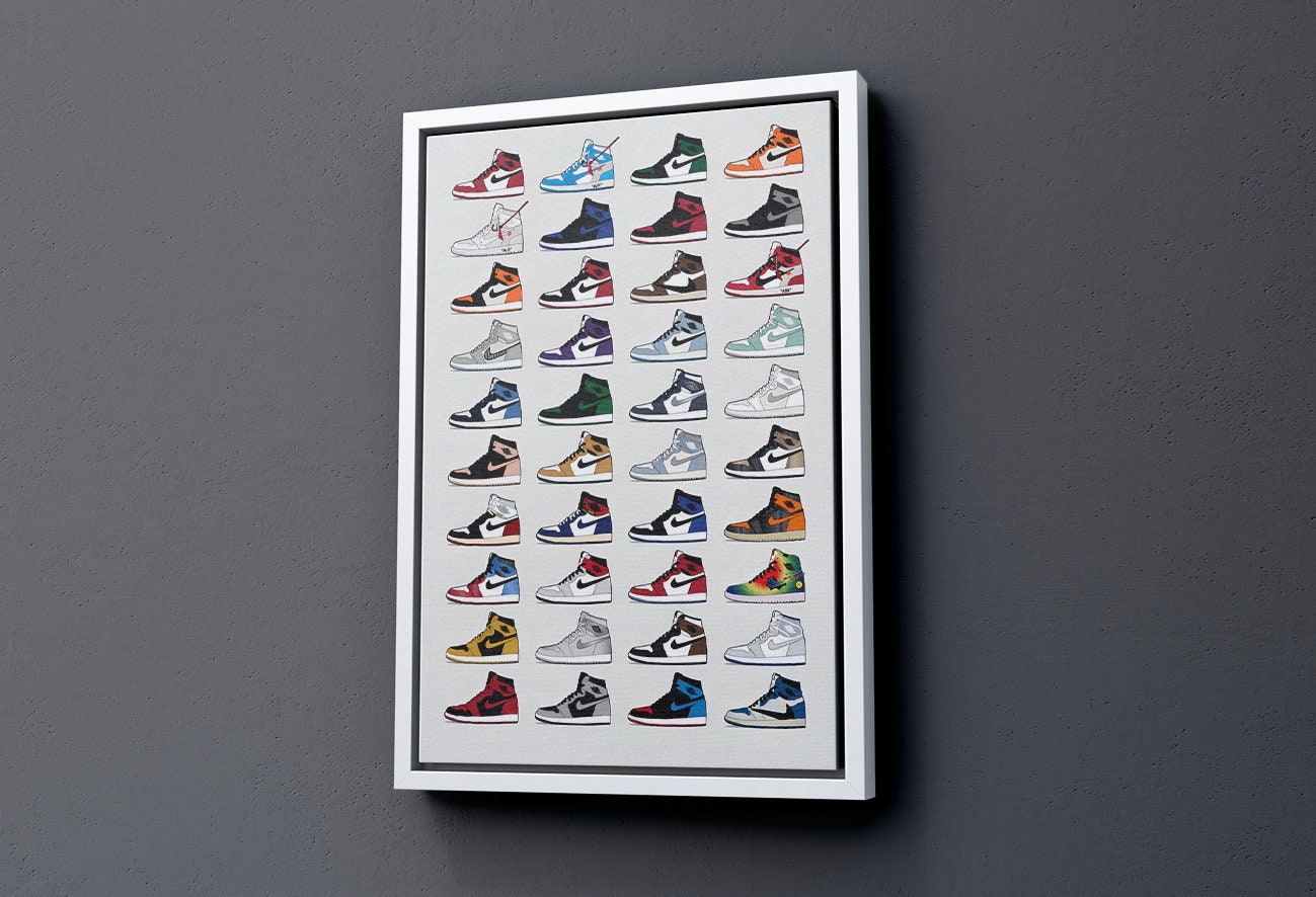 Poster Jordan In Pop Art Nike - Photo murale - Motif chaussures de