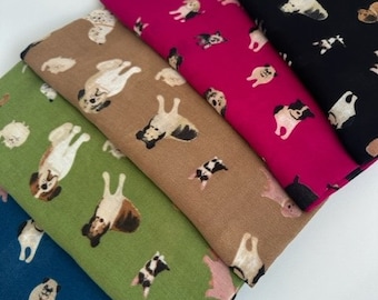 Écharpe de chien cadeau d’amant de chien cadeau pour son cadeau de Noël remplissage de bas cadeau d’anniversaire chien maman nan chien foulard imprimé foulards