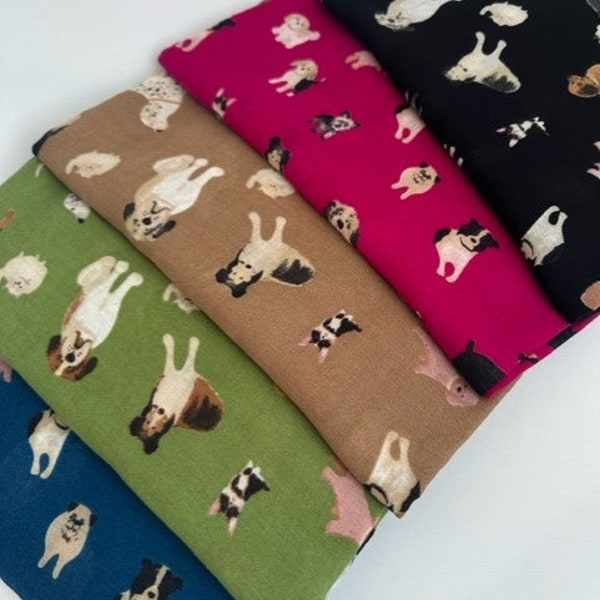 Écharpe de chien cadeau d’amant de chien cadeau pour son cadeau de Noël remplissage de bas cadeau d’anniversaire chien maman nan chien foulard imprimé foulards