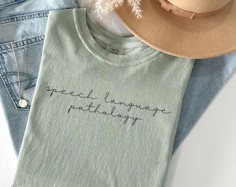 SLP shirt, speech language pathology shirt, speech therapy shirt, speech shirt, simple slp shirt, cute, slp shirt, gift for slp, slp gift