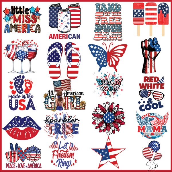 4th Of July Png Bundle, 4th Of July Sublimation, Patriotic, Independence Day Png, Fourth Of July Png, American Freedom Png, Mama, Red White