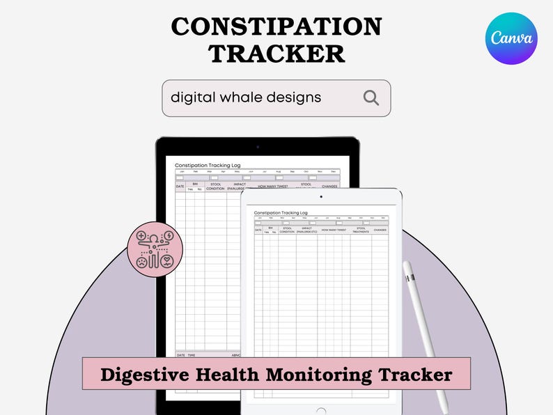 Constipation Tracker Log | Printable Bowel Movement Journal | Stool ...
