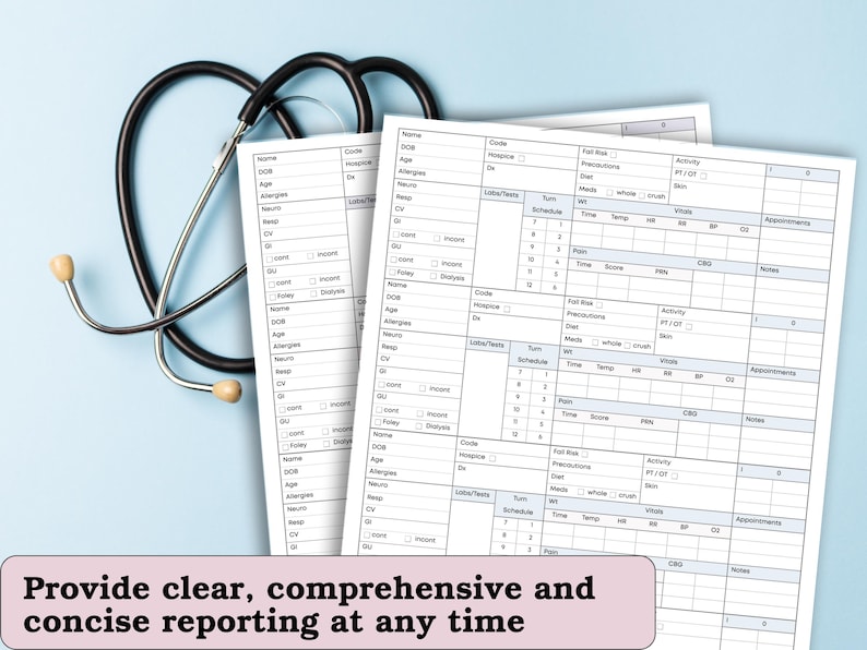 Initial Snf Forms.pdf SNF Skilled Nurse Report Sheets - Rehabs, LTC, Hospice & Nursing Home ...