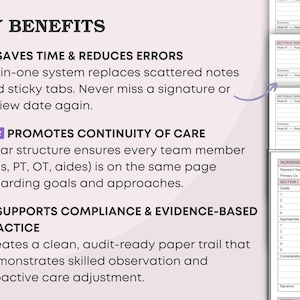 Restorative Notes Examples Restorative Nursing Care Plan & 30 Day Program Tracker | 2-page ...