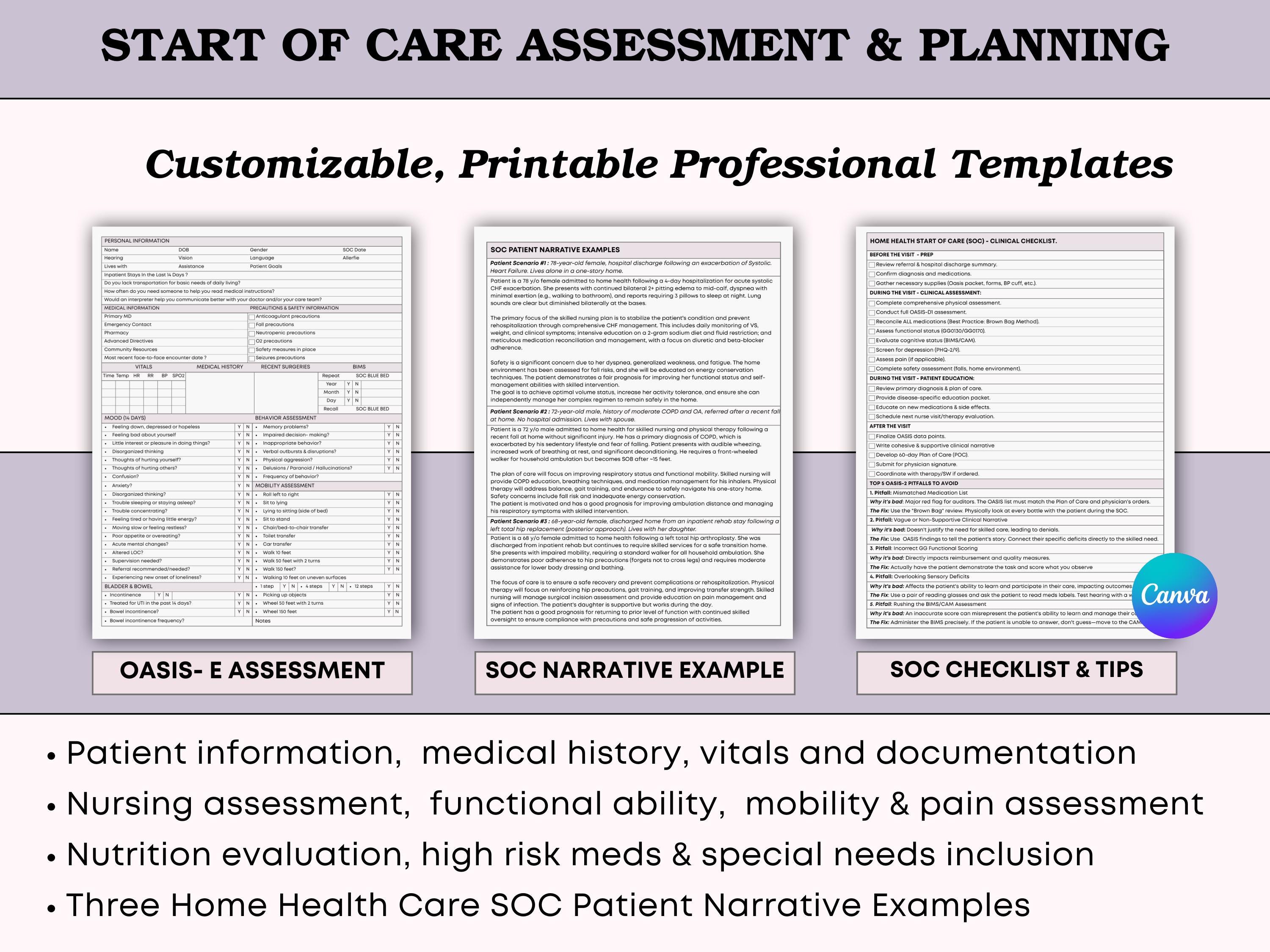The OASIS-E Home Health SOC Assessment Clinical Toolkit - Start of Care ...