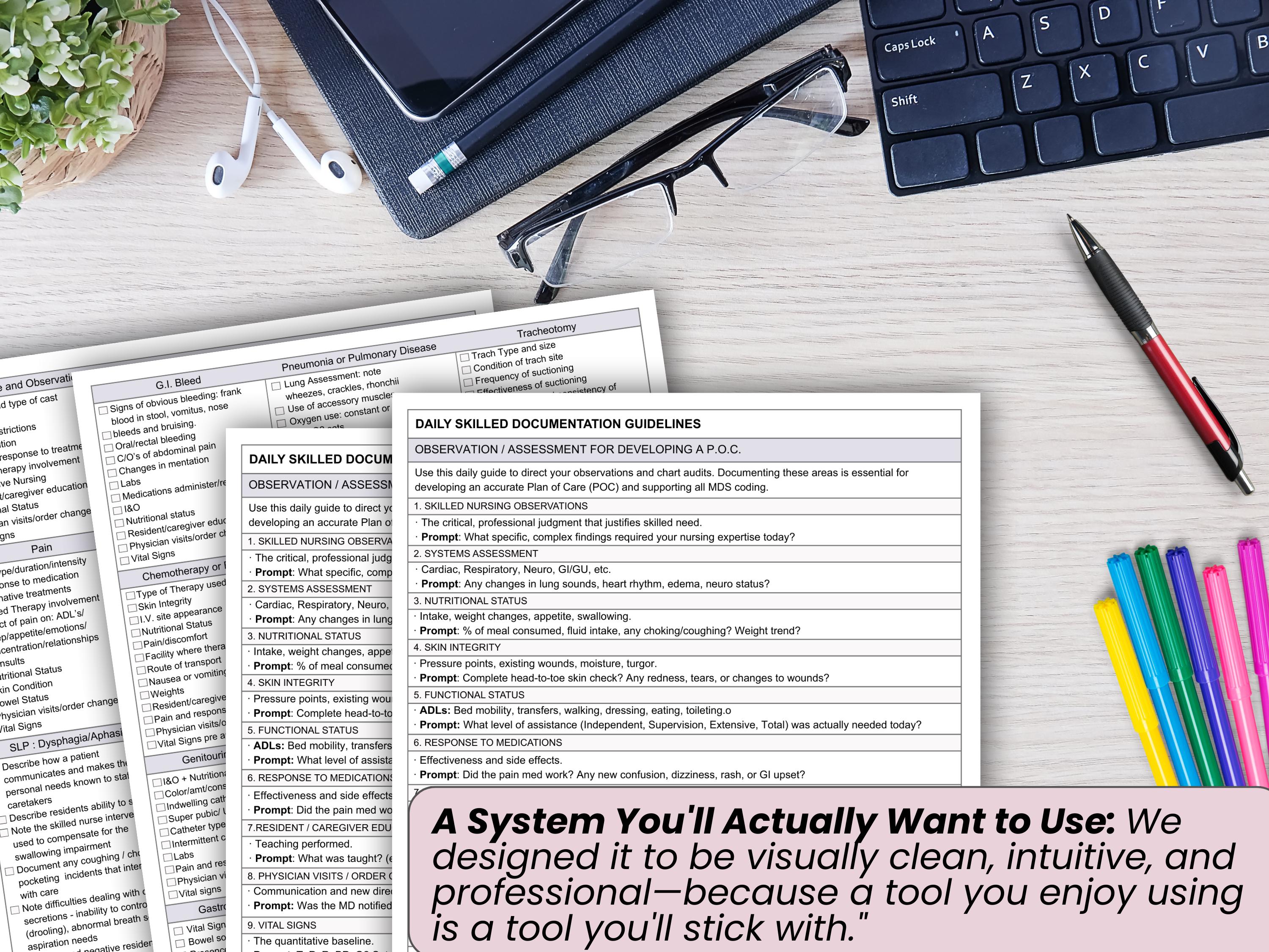 Skilled Nursing Documentation Guide | 30 Clinical Checklists & Note ...