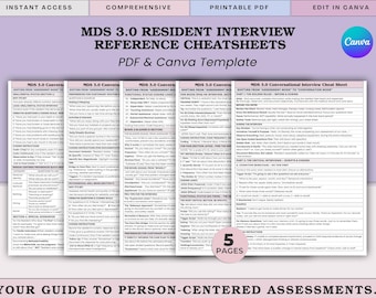 Der Master-Interview-Leitfaden des MDS-Korespondenten | Bearbeitbarer Spickzettel & Skriptbuch | Personenbezogener Abschnitt GG und CAAS-Interviews.