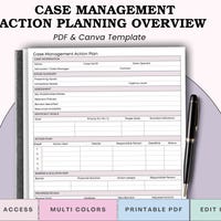 Printable Client Case Notes / Progress Notes - Social Workers, Case ...