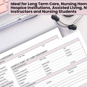 Hospice Nurse Documentation Bundle - RN Admission & Recertification ...