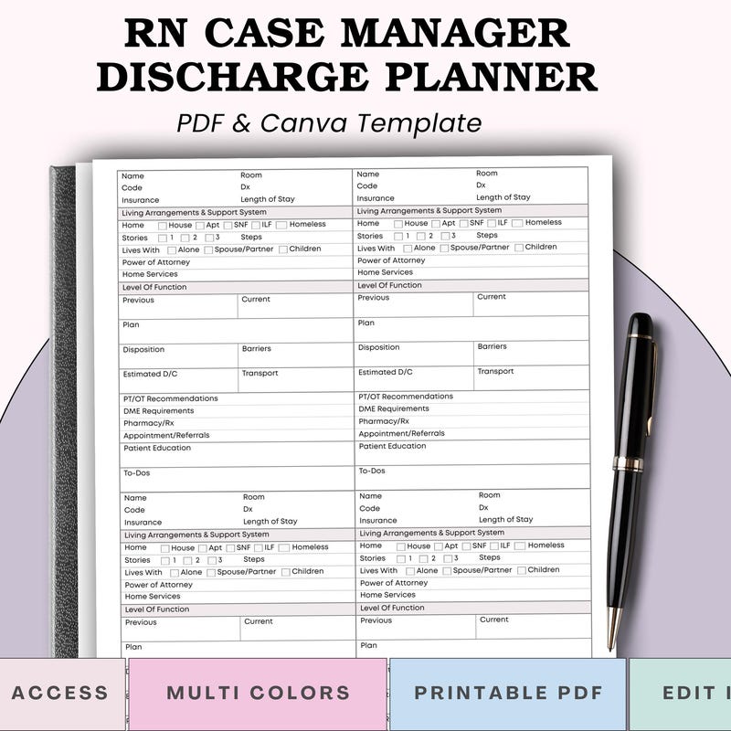 Case Manager Checklist.pdf Nurse Case Manager Pdf - Etsy