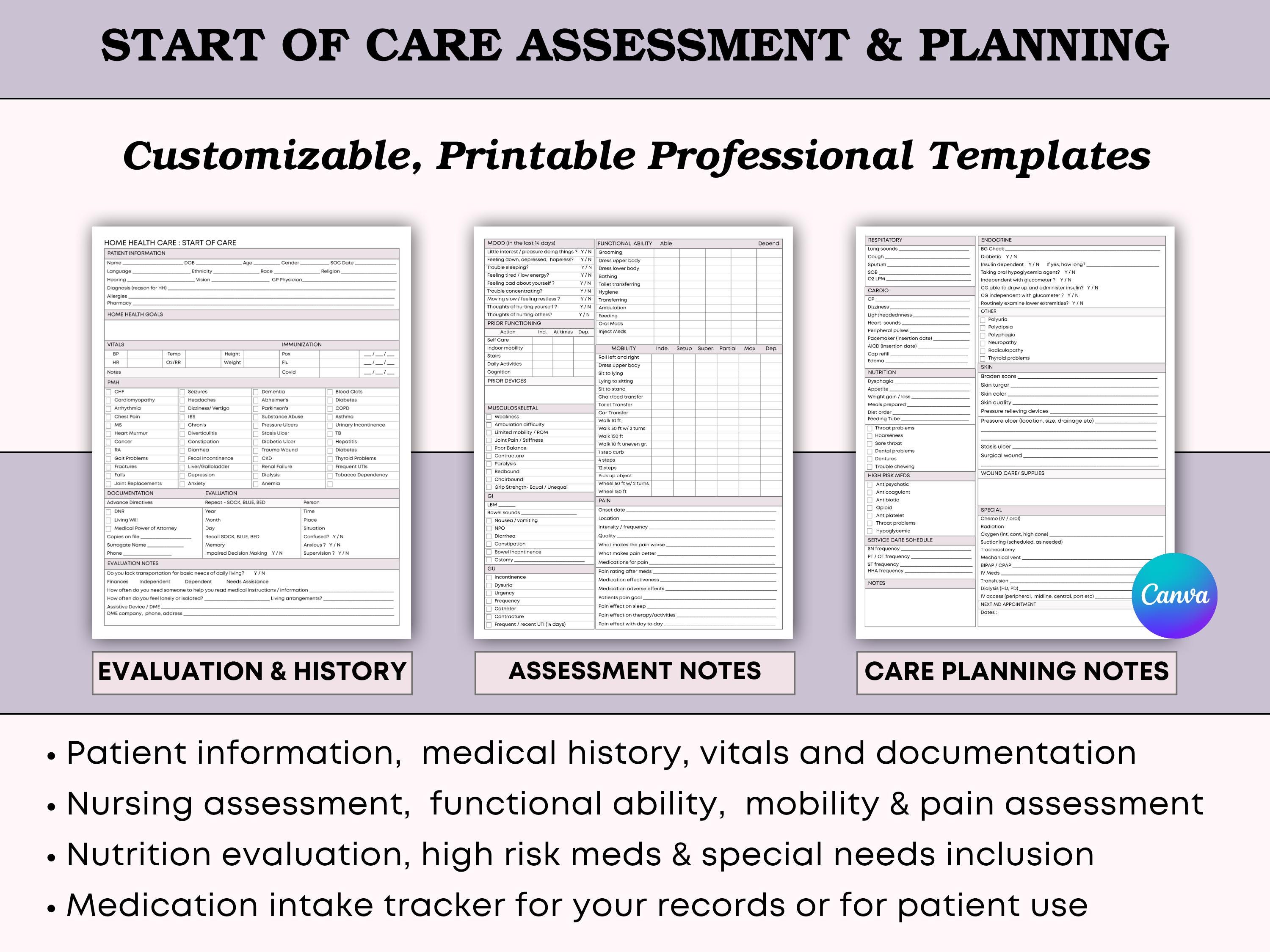Oasis Assessment.pdf OASIS-E Home Health Nurse Cheatsheet -start of Care SOC Nursing ...